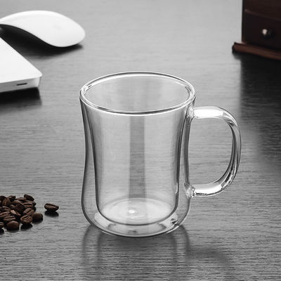 la taza de cristal de la pared doble 220ml/420ml aisló la termal para el té/el café proveedor