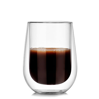 180ml/250ml taza de cristal aislada, tazas de café dobles a prueba de calor de la pared proveedor