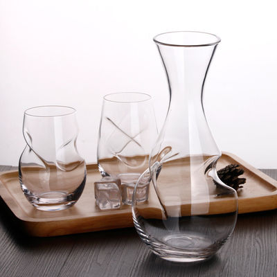 Jarra del vidrio de Borosilicate de la pureza elevada, sola jarra de cristal soplada boca proveedor