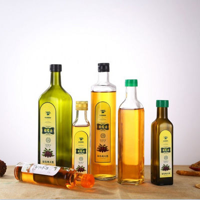 Vidrio vacío botellas del aceite de oliva 250 ml/500ml, vidrio amistoso de la jarra del aceite de oliva de Eco proveedor