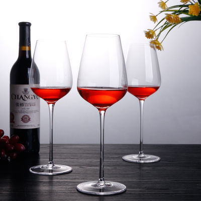 Vidrios sin plomo soplados mano, vidrios de vino tinto cristalinos de Burdeos del estilo italiano superior proveedor