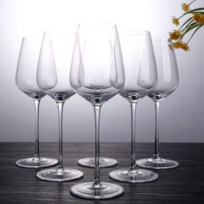Vidrios sin plomo soplados mano, vidrios de vino tinto cristalinos de Burdeos del estilo italiano superior proveedor