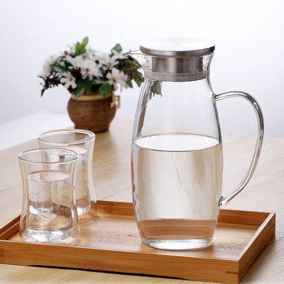 BPA liberan la jarra de cristal del agua para el arte soplado mano del jugo/de la bebida/de la agua fría proveedor
