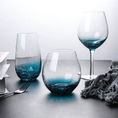 620ml Crystal Wine Glasses sin plomo claro hecho a mano proveedor