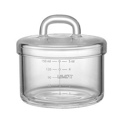 Bol de vidrio libres claros de la microonda del Borosilicate de 150ml BPA proveedor