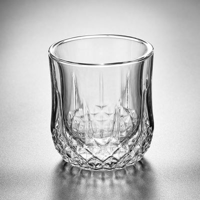 Logotipo modificado para requisitos particulares resistente de la condensación de cristal de la taza de la pared del doble del vaso del whisky proveedor