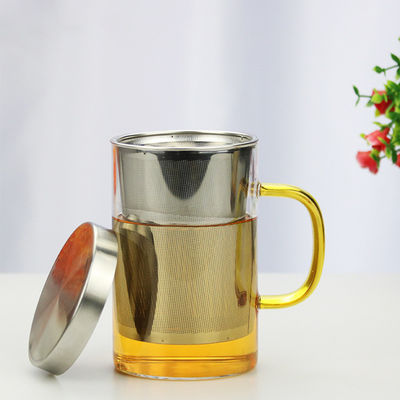 Capacidad de cristal fría 300ml/400ml de la taza de Infuser del té del fabricante de té del brebaje para el hogar proveedor