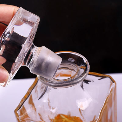 Jarra clara sin plomo del vino tinto, sistema formado único del vidrio del licor del whisky proveedor