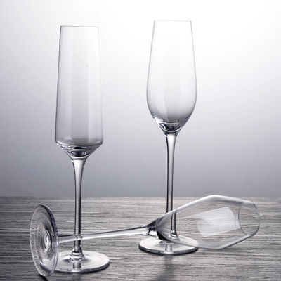 Vidrios de flauta sin plomo provenidos largos de lujo de champán de las copas de vino cristalinas proveedor