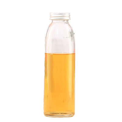 Botellas de cristal redondas vacías del jugo, botella de agua condimentada gota de agua portátil proveedor