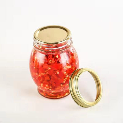 El tarro de cristal de la miel del claro del envase de comida con la cubierta BPA del metal libera reutilizable proveedor