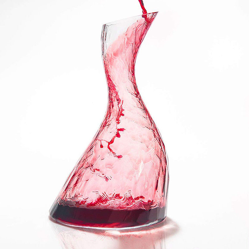 Jarras de cristal hechas a mano modificadas para requisitos particulares del licor, aerador del vino tinto de Lightweght proveedor